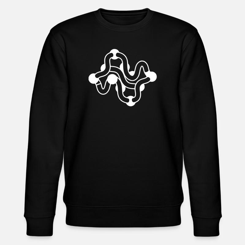 Protein Faltung Molekül Kette - Stanley/Stella Unisex Bio-Sweatshirt CHANGER  - Schwarz