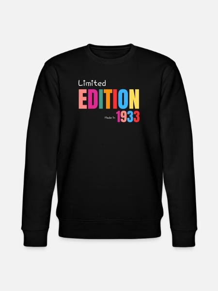Limited edition Made in 1933 - Stanley/Stella CHANGER Unisex Organic Sweatshirt - black