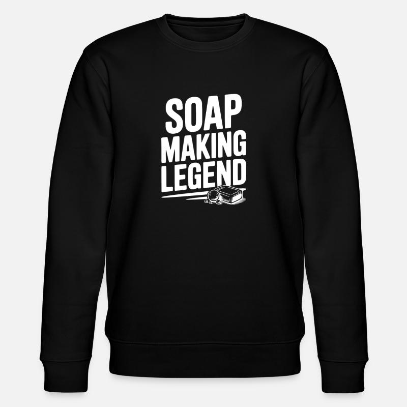 Soap Making Legend - Stanley/Stella CHANGER Unisex Organic Sweatshirt - black