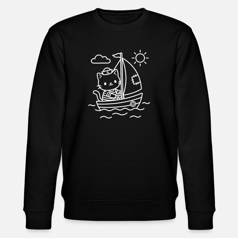 Voile de Kawaii Cat - Sweat bio CHANGER Stanley/Stella Unisexe - noir
