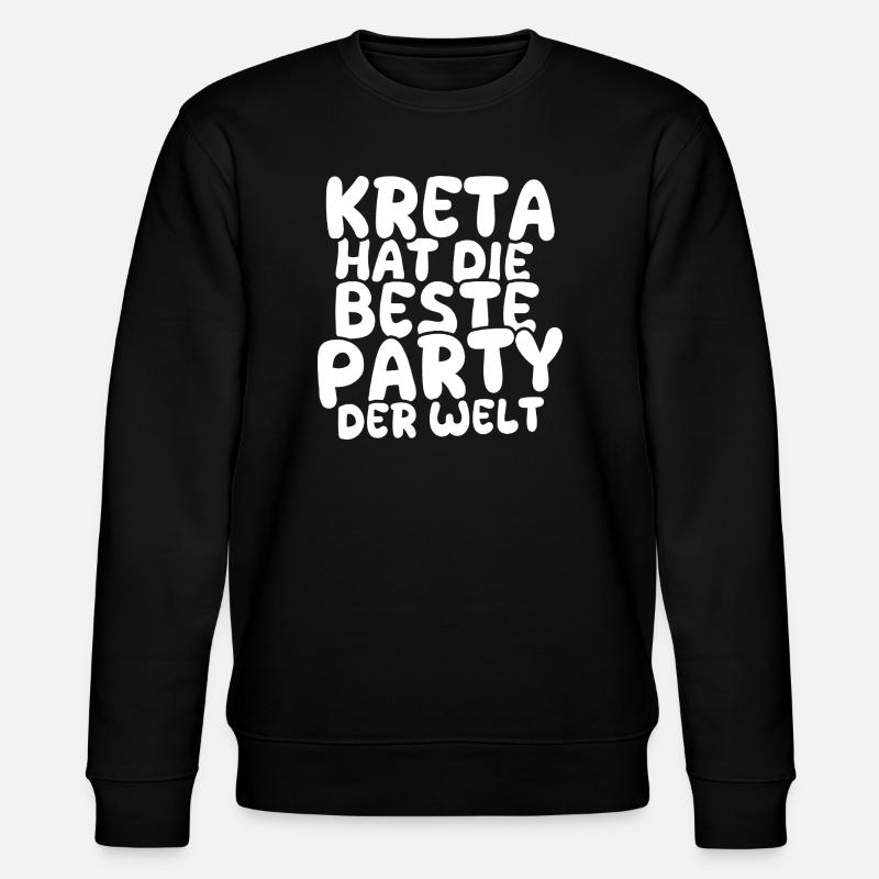 Feiern Kreta - Stanley/Stella Unisex Bio-Sweatshirt CHANGER  - Schwarz