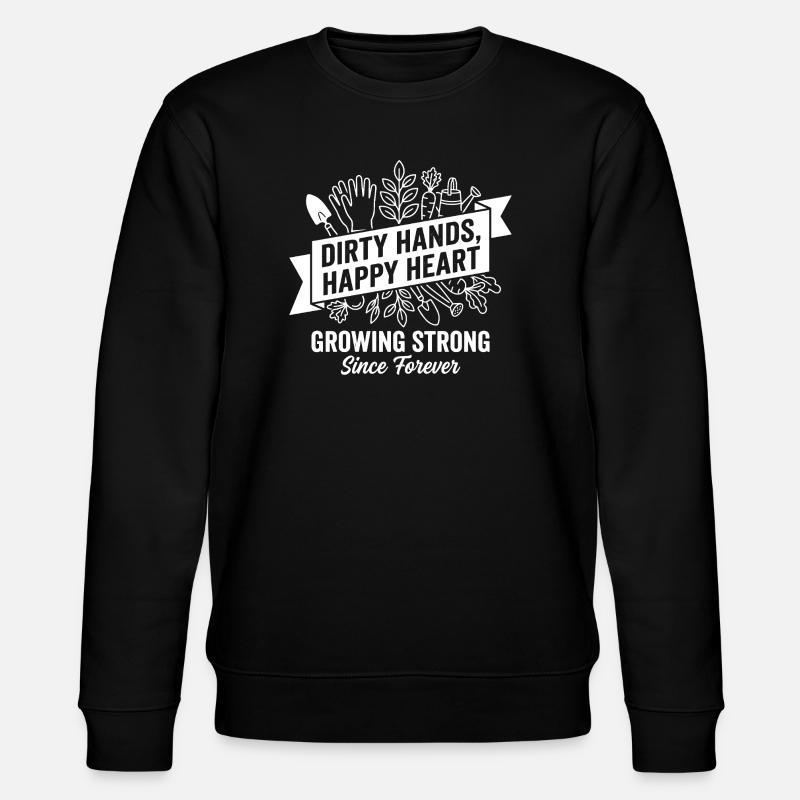 Mains sales au cœur heureux - Sweat bio CHANGER Stanley/Stella Unisexe - noir