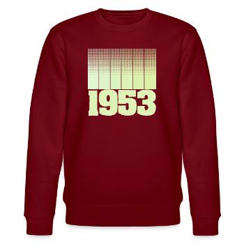 1953 - Sweat bio CHANGER Stanley/Stella Unisexe - bordeaux - Devant - Nik (191cm) & Marisol (170cm)