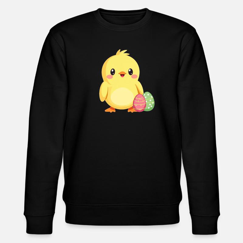 Chicks at Easter - Stanley/Stella CHANGER Unisex Organic Sweatshirt - black