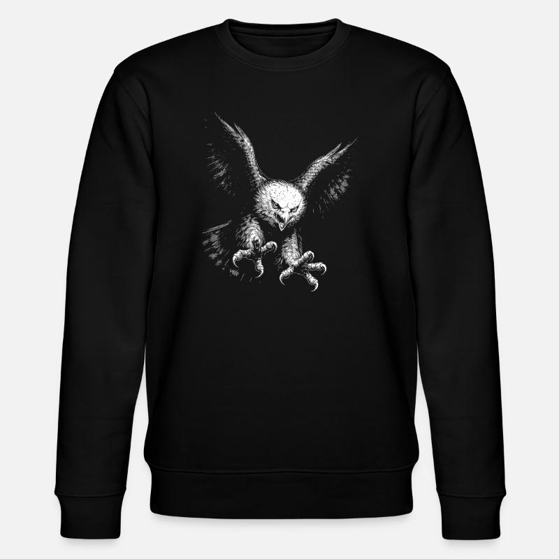 Pygargue à queue blanche - Sweat bio CHANGER Stanley/Stella Unisexe - noir