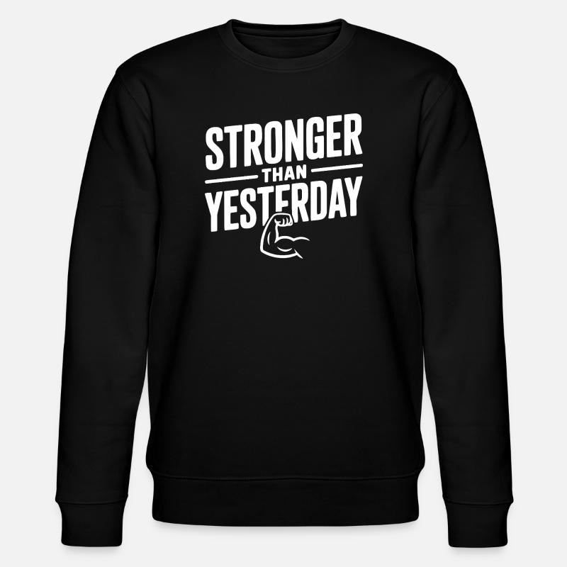 Stärker als gestern - Stanley/Stella Unisex Bio-Sweatshirt CHANGER  - Schwarz