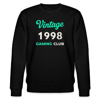 Vintage 1998 – Année de naissance rétro du Gaming Club - Sweat bio CHANGER Stanley/Stella Unisexe - noir - Devant - Nik (191cm) & Marisol (170cm)
