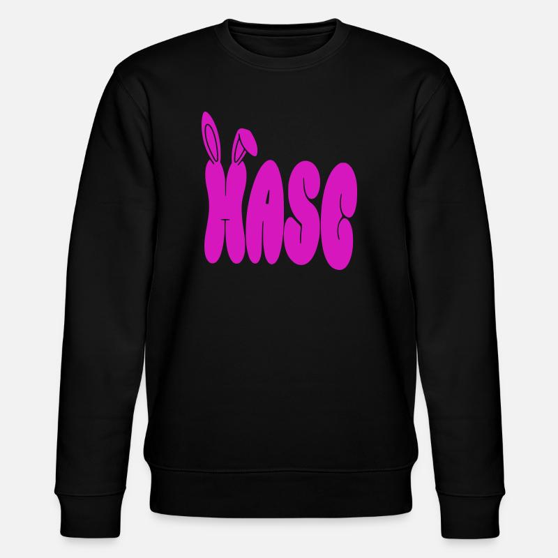 Hase - Stanley/Stella Unisex Bio-Sweatshirt CHANGER  - Schwarz