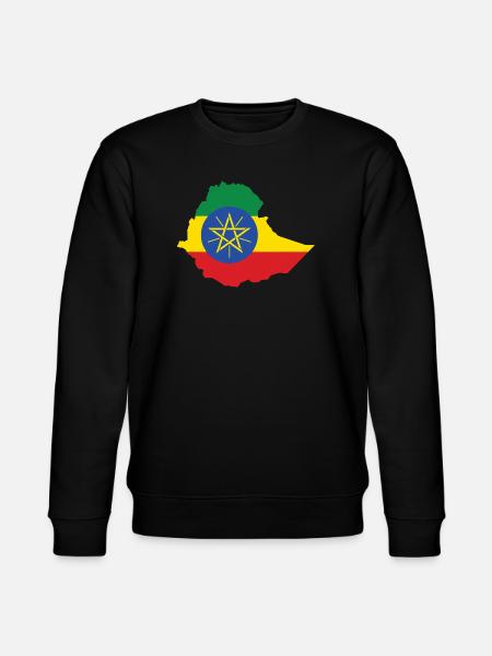 Ethiopia Power Rasta Reggae Rastafari Roots - Stanley/Stella CHANGER Unisex Organic Sweatshirt - black