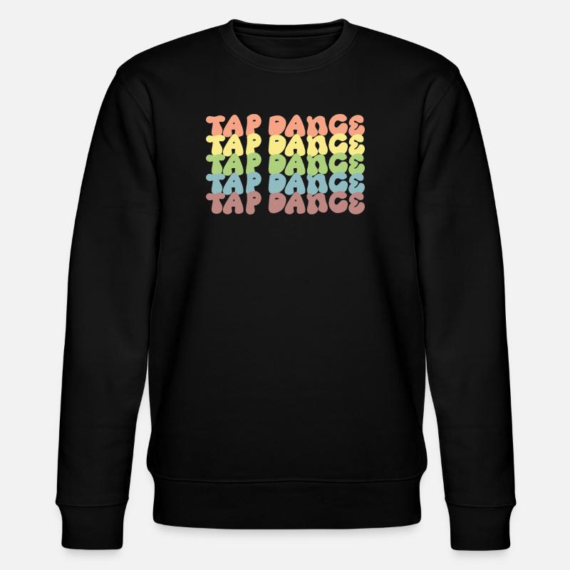Rainbow Tapdance Pattern - Stanley/Stella CHANGER Unisex Organic Sweatshirt - black
