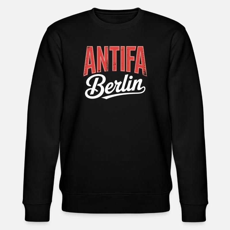 Antifa Berlin - T-shirt antifasciste - Sweat bio CHANGER Stanley/Stella Unisexe - noir