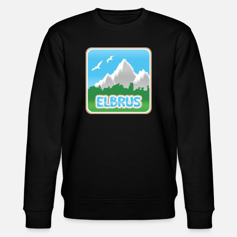 Berg Elbrus - Stanley/Stella Unisex Bio-Sweatshirt CHANGER  - Schwarz