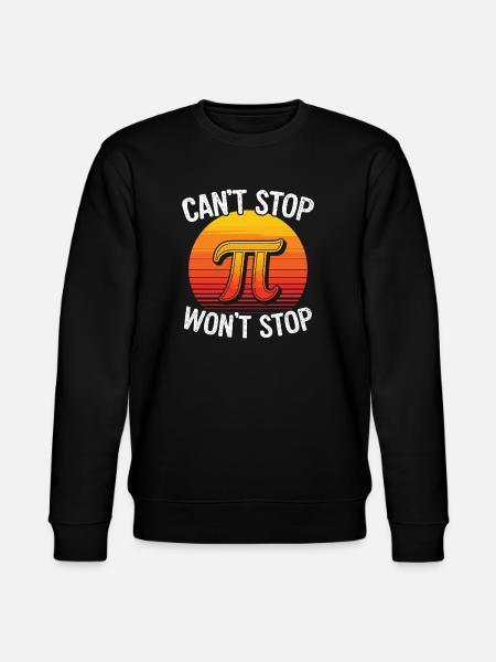 Pi Power Retro Sunset - Stanley/Stella CHANGER Unisex Organic Sweatshirt - black