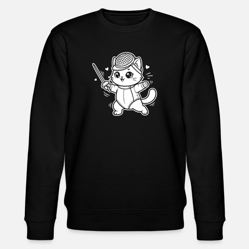 Escrime Kawaii Cat - Sweat bio CHANGER Stanley/Stella Unisexe - noir