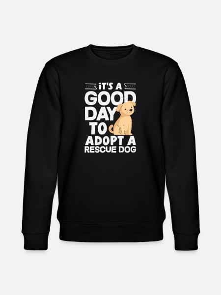 Pflege Adoption Freiwilligenarbeit Tierheim Tier - Stanley/Stella Unisex Bio-Sweatshirt CHANGER  - Schwarz