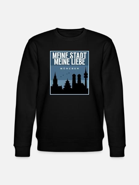 Meine Stadt - München - Stanley/Stella Unisex Bio-Sweatshirt CHANGER  - Schwarz