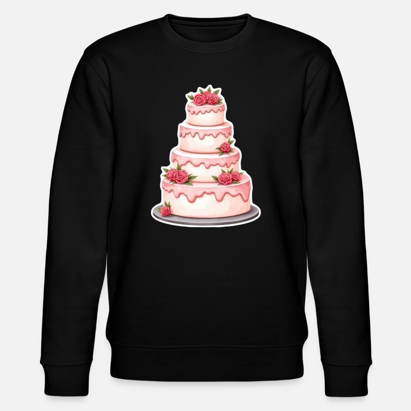 Kuchen Hochzeit - Stanley/Stella Unisex Bio-Sweatshirt CHANGER  - Schwarz