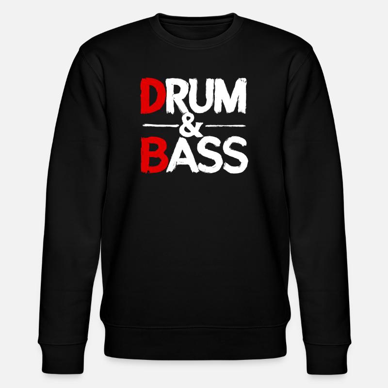 Drum & Bass / Rum & Ass Distressed - Sweat bio CHANGER Stanley/Stella Unisexe - noir