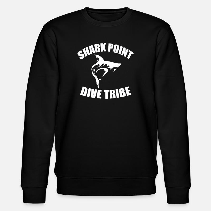 SHARK POINT DIVE TRIBE - Stanley/Stella CHANGER Unisex Organic Sweatshirt - black