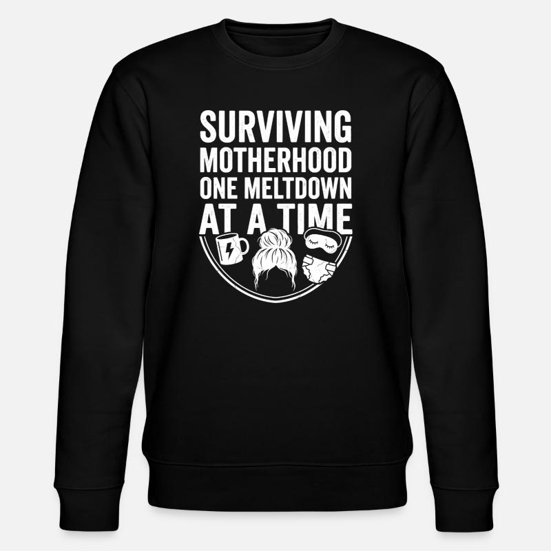 Pouvoir maternel : Crises surmontées - Sweat bio CHANGER Stanley/Stella Unisexe - noir