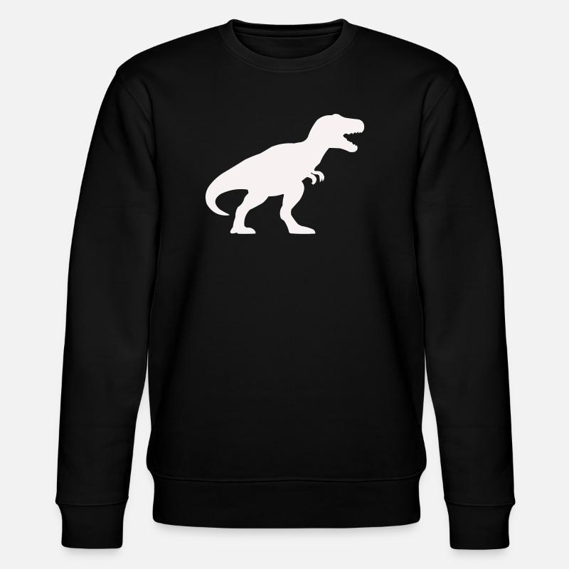 Dino Silhouette Tyrannosaurus Rex - Stanley/Stella CHANGER Unisex Organic Sweatshirt - black