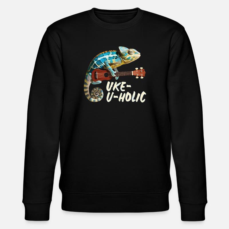 Caméléon Uke-u-holic - Sweat bio CHANGER Stanley/Stella Unisexe - noir