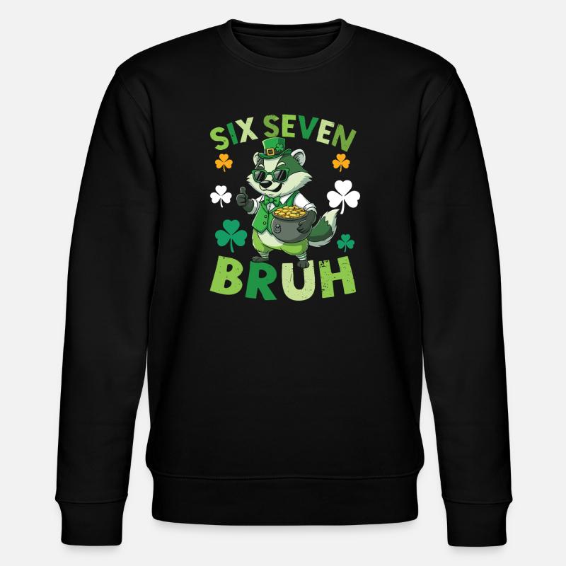 Raton laveur de la Saint-Patrick - Sweat bio CHANGER Stanley/Stella Unisexe - noir