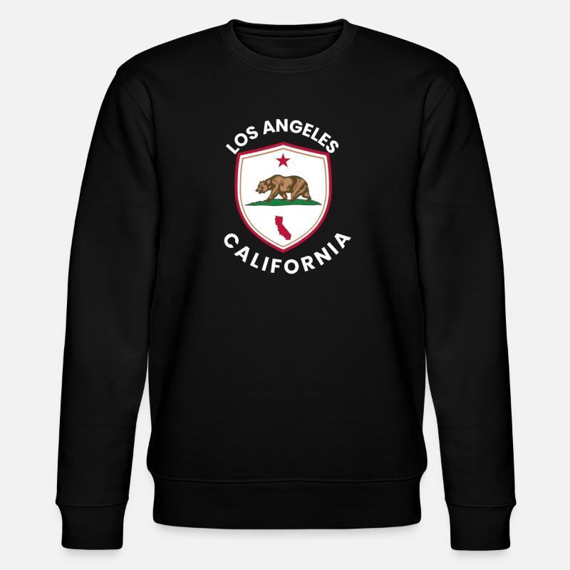 Los Angeles Schildbär - Stanley/Stella Unisex Bio-Sweatshirt CHANGER  - Schwarz