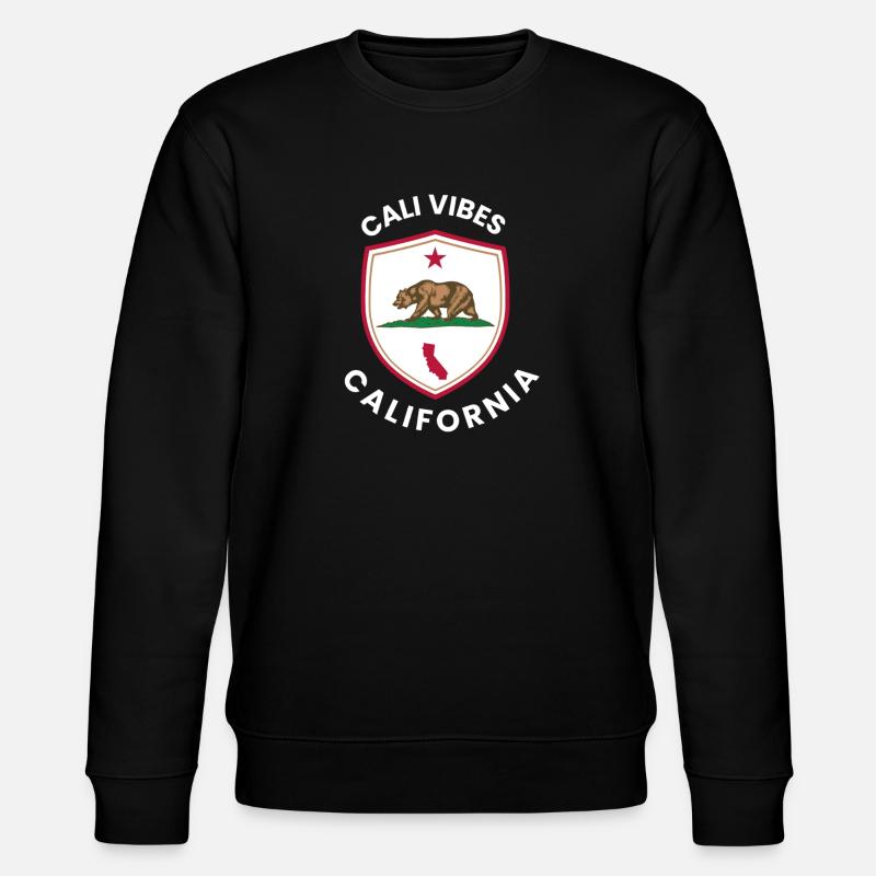 Cali Vibes California Shield - Stanley/Stella CHANGER Unisex Organic Sweatshirt - black