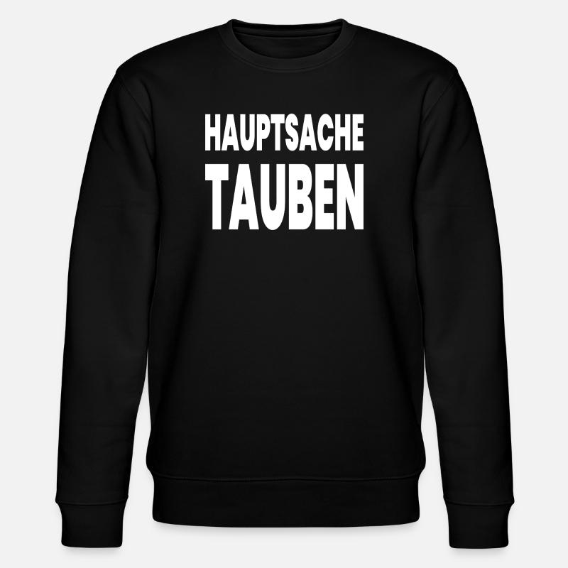 Tauben - Stanley/Stella Unisex Bio-Sweatshirt CHANGER  - Schwarz