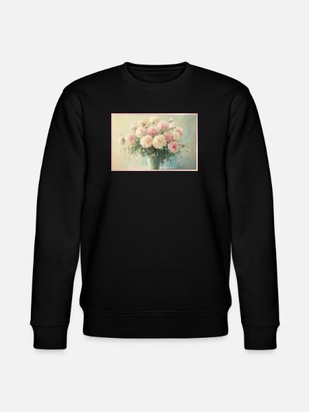 Delicate pastel floral bouquet - Stanley/Stella CHANGER Unisex Organic Sweatshirt - black