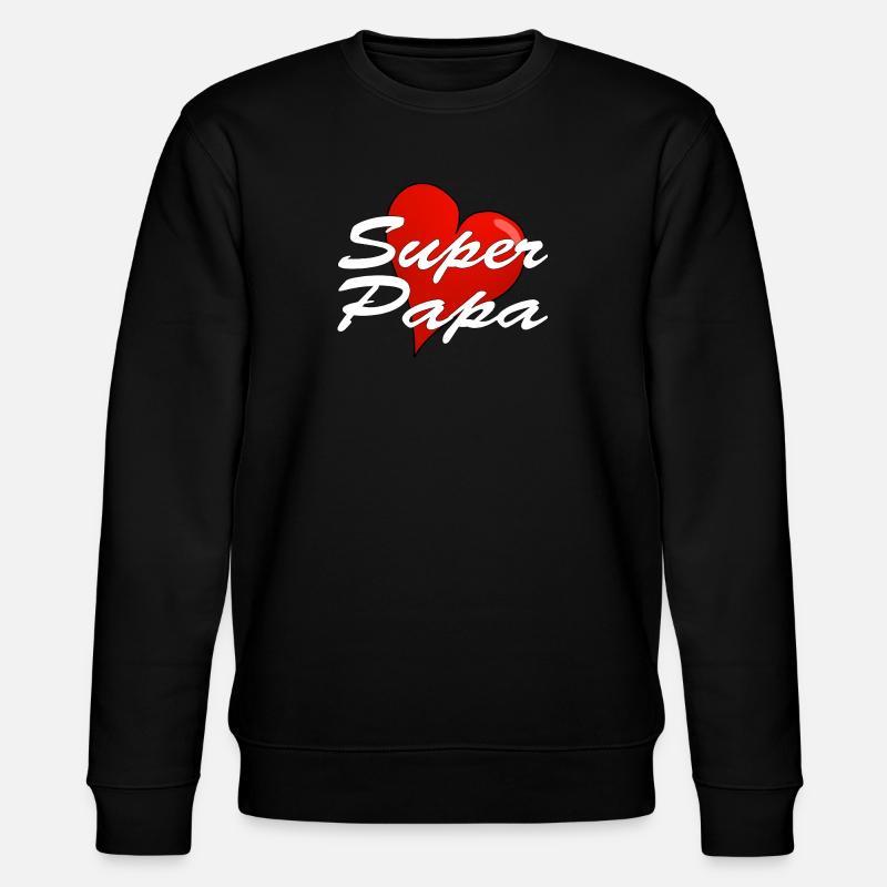 Super papa - Sweat bio CHANGER Stanley/Stella Unisexe - noir
