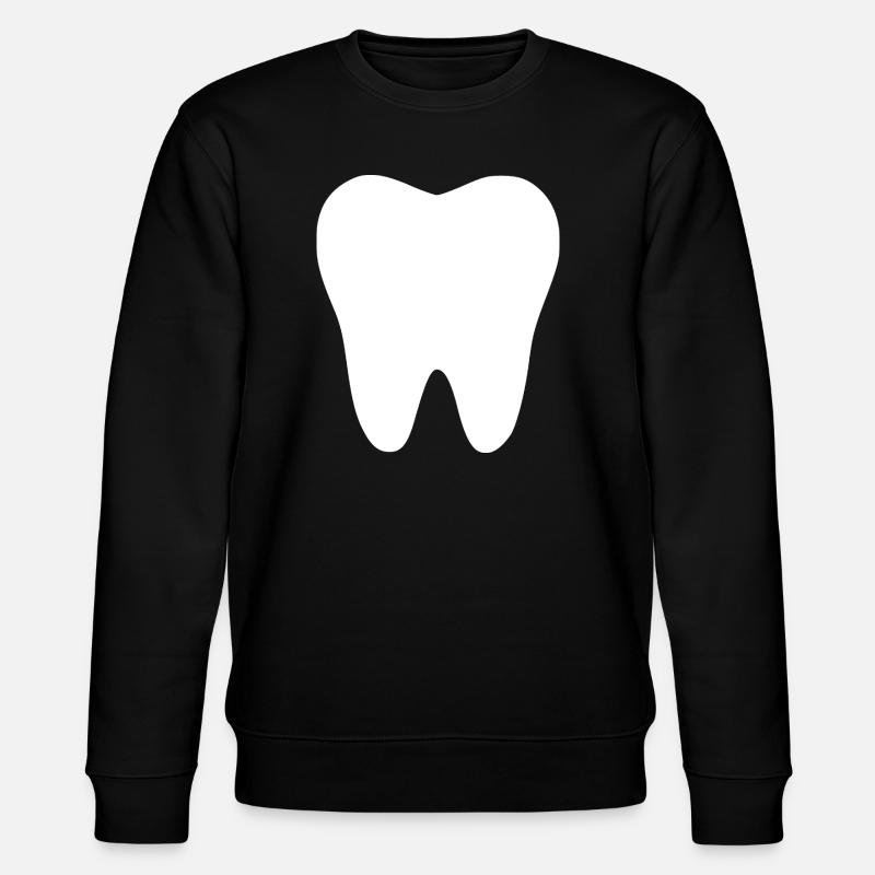 Tooth, Teeth, Dentist Gift - Stanley/Stella CHANGER Unisex Organic Sweatshirt - black