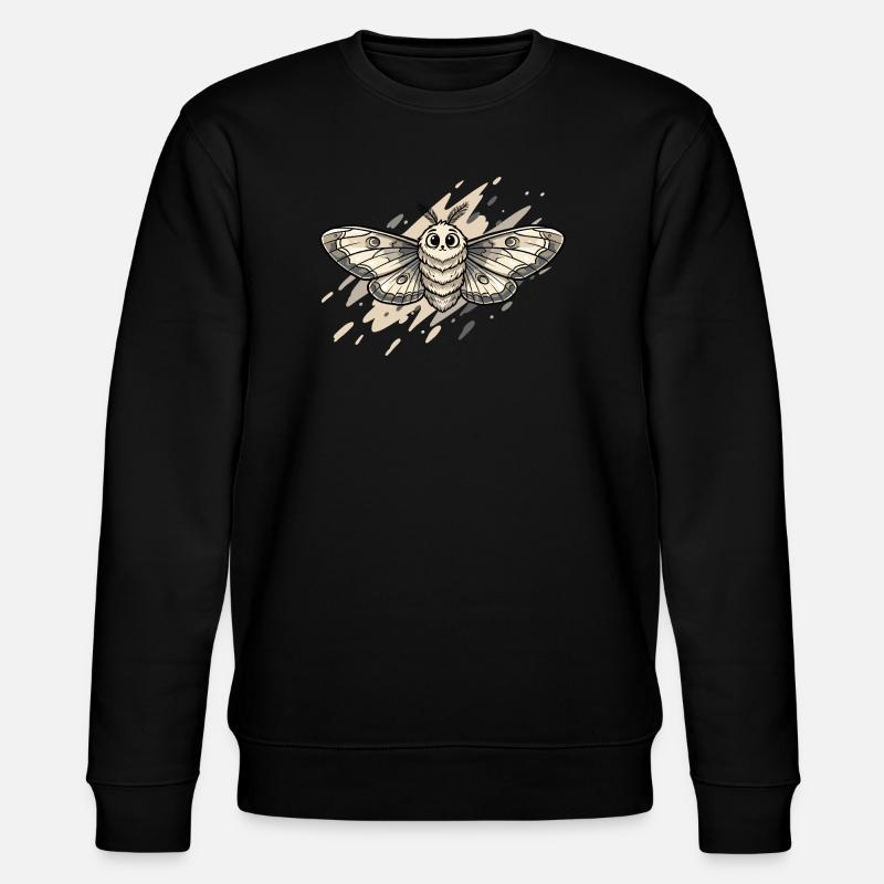 Illustration du papillon de nuit - Sweat bio CHANGER Stanley/Stella Unisexe - noir