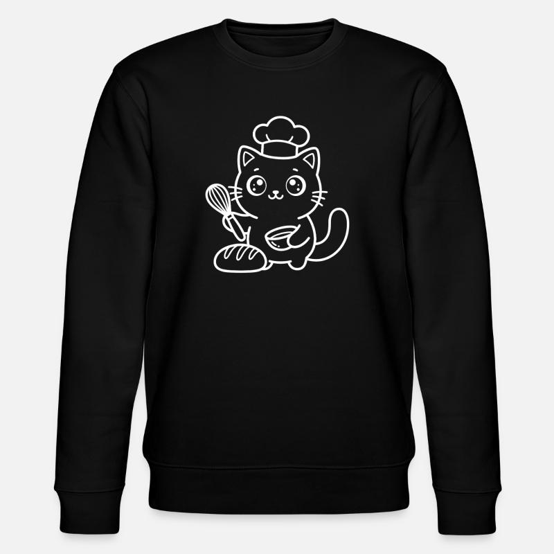 Baker Kawaii Cat - Sweat bio CHANGER Stanley/Stella Unisexe - noir