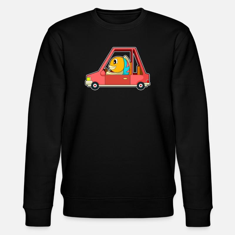 Fisch Auto - Stanley/Stella Unisex Bio-Sweatshirt CHANGER - Schwarz