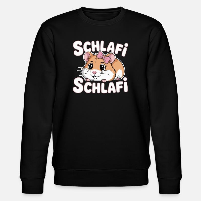 Schlafi Schlafi Hamster Design - Sweat bio CHANGER Stanley/Stella Unisexe - noir