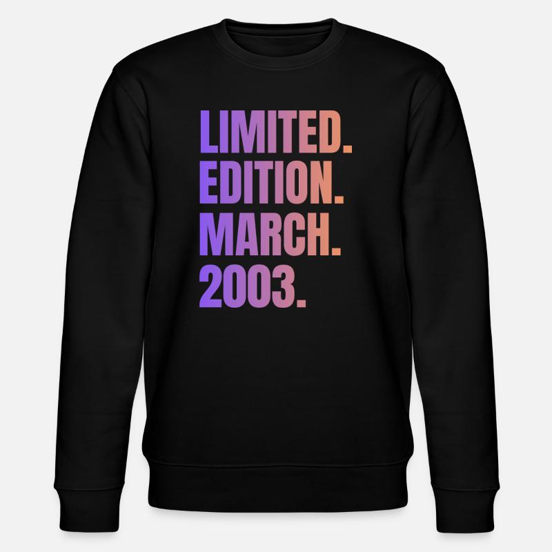 Limitierte Auflage März 2003 - Stanley/Stella Unisex Bio-Sweatshirt CHANGER  - Schwarz