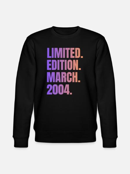 Édition Limitée Mars 2004 - Sweat bio CHANGER Stanley/Stella Unisexe - noir