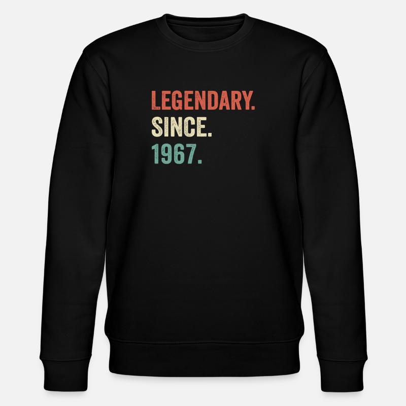 legendary since 1967 - Stanley/Stella CHANGER Unisex Organic Sweatshirt - black