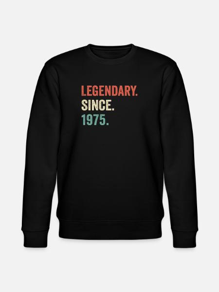 legendary since 1975 - Stanley/Stella CHANGER Unisex Organic Sweatshirt - black