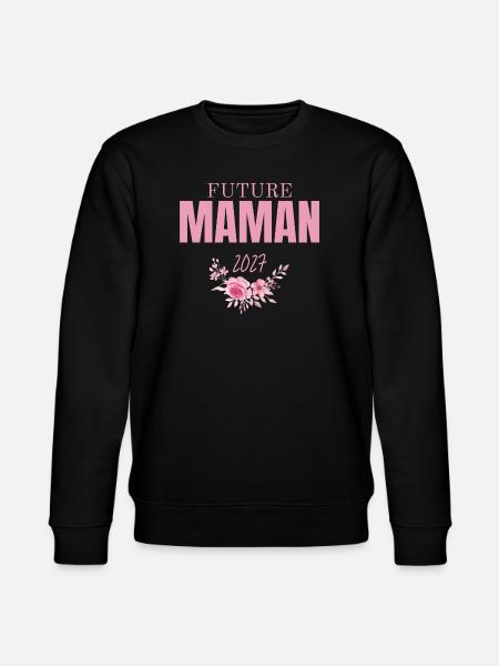 Blumen-Mama 2027 - Stanley/Stella Unisex Bio-Sweatshirt CHANGER - Schwarz