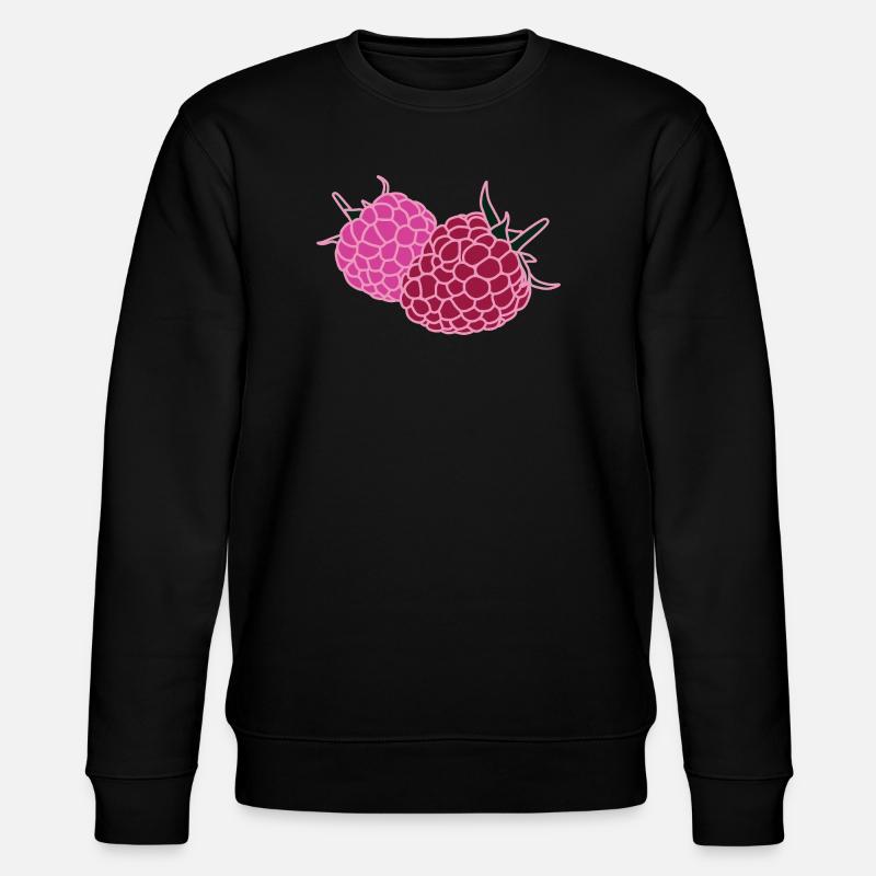 Raspberry Duo Pop Art - Stanley/Stella CHANGER Unisex Organic Sweatshirt - black