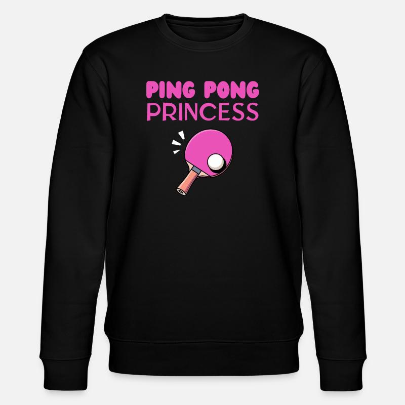 Ping-Pong-Prinzessin - Stanley/Stella Unisex Bio-Sweatshirt CHANGER  - Schwarz