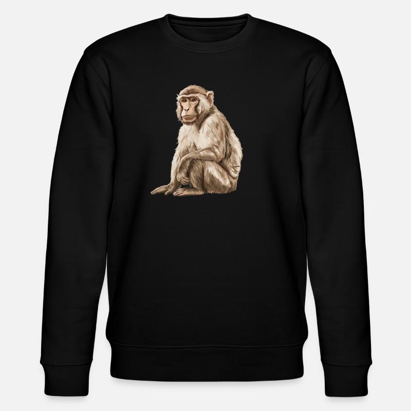 Makaken Makake - Stanley/Stella Unisex Bio-Sweatshirt CHANGER  - Schwarz