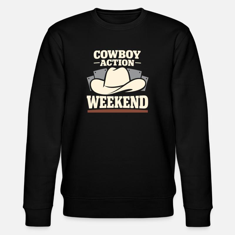 Shooter d’action cowboy. Shooter d’action cowboy - Sweat bio CHANGER Stanley/Stella Unisexe - noir