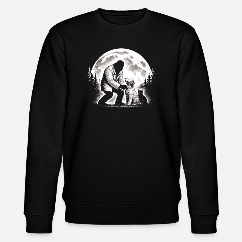 Bigfoot Tierarzt - Stanley/Stella Unisex Bio-Sweatshirt CHANGER  - Schwarz