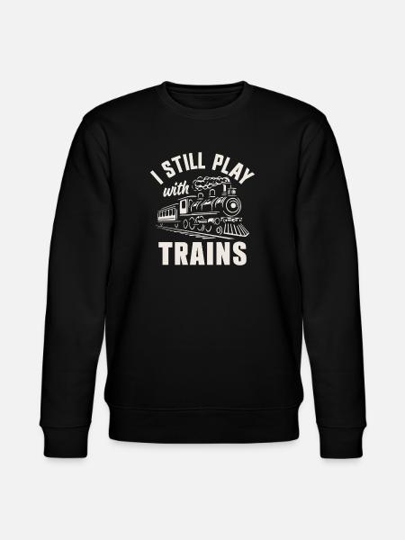 Zugführer der Dampflokomotivenbahn - Stanley/Stella Unisex Bio-Sweatshirt CHANGER - Schwarz