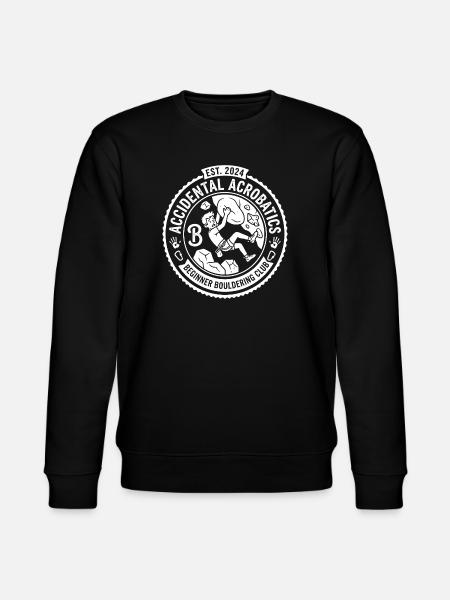 Bouldering Beginner Club Emblem - Stanley/Stella CHANGER Unisex Organic Sweatshirt - black