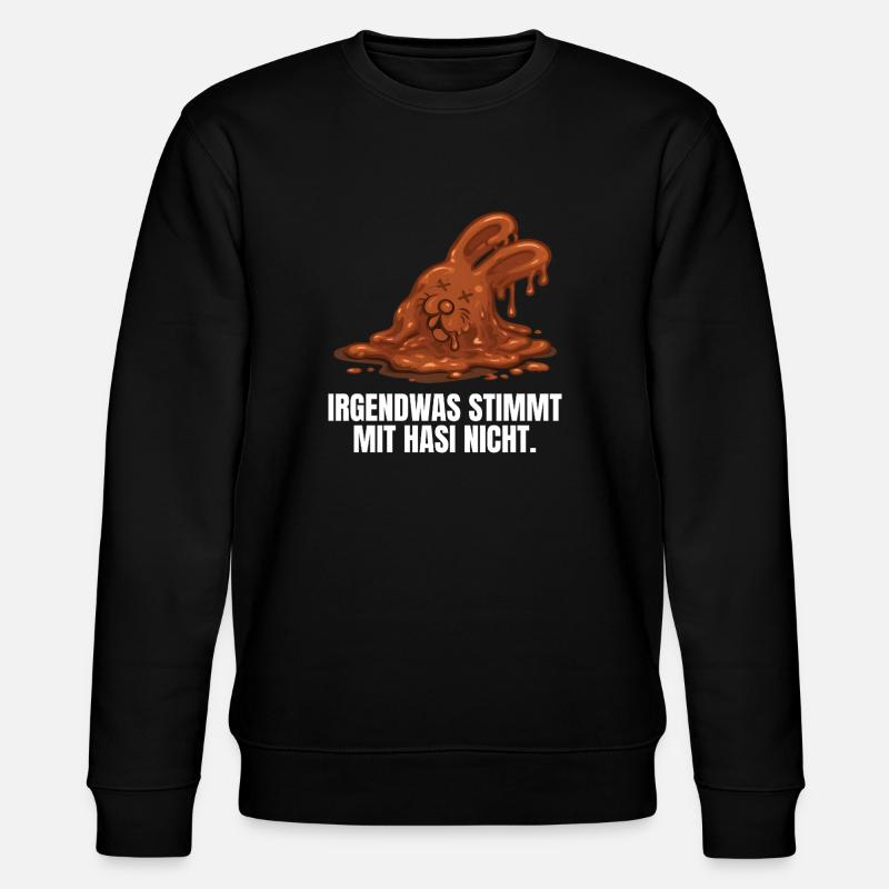 Chocolate bunny Easter - Stanley/Stella CHANGER Unisex Organic Sweatshirt - black